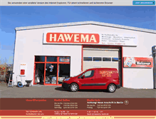 Tablet Screenshot of hawema-berlin.de